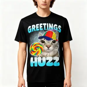 Where The Huzz At Funny Cat Meme Humor Sarcastic T-Shirt