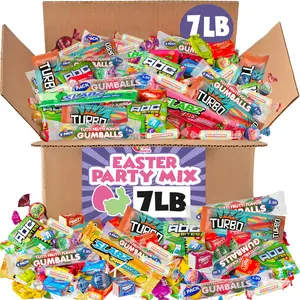 A Great Surprise Assorted Candy Mix - 7 Pound BOX - Individually Wrapped Candies - Pinata Candy Mix
