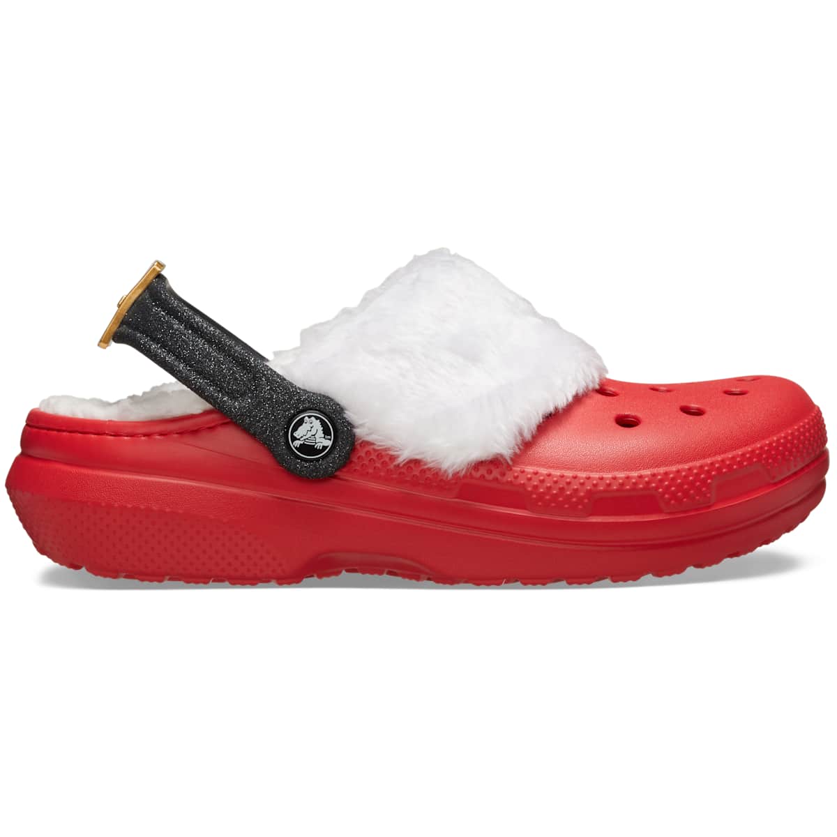 Crocs Adult Santa Classic Lined Clogs, Lightweight Comfortable Fuzzy Slippers