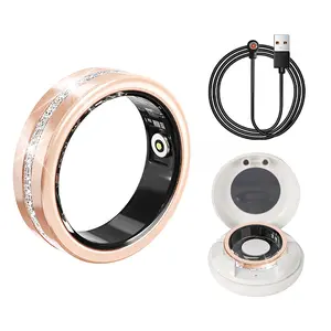 New Smart Ring Lady Heart Rate Sleep Health Monitor Menstrual cycle detection IP68 Waterproof Fashion Sport Rings Women Men