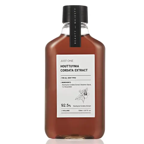 BOM Glass Glow Unisex Korean Skincare Toner Bottle - 92.5% Houttuynia Cordata, Plant-Based Vegan Liquid, Alcohol-Free, Sensitive Care, All Skin Types, Redness Relief, Calming, Repair, Hydrating, Conditioning, Acne Care, Face+Scalp Use, 150ml