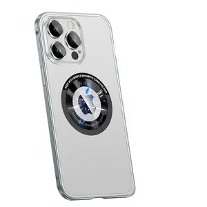 Latest High-end Phone Case iP16 Pro Max with Snap Metal Lens Film Protective Cover 13 Magnetic Charging Shockproof Phone Case Protector Screen Protector Protector Protection Casing Smartphone Cellphone Dark Purple phone cases