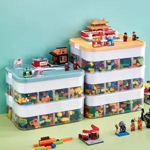 Lego Puzzle Block Classification Storage Box, Organize Parts, Suitable for Kids' Room Toy Organizer, Ideal for Children
