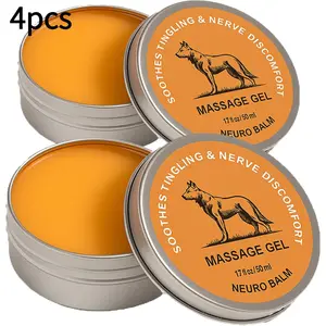 4pcs Nerve Relief Balm |   Magnesium Neuro Balm for Neuropathy, Natural Joint Care Soothing Massage Cream, Arnica Oil, Camphor Blue, Chamomile Extract 50ml