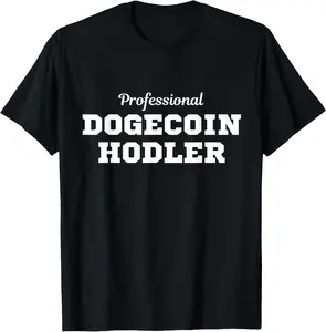 Professional Dogecoin HODL Crypto Mining Doge Dank Meme Coin T-Shirt