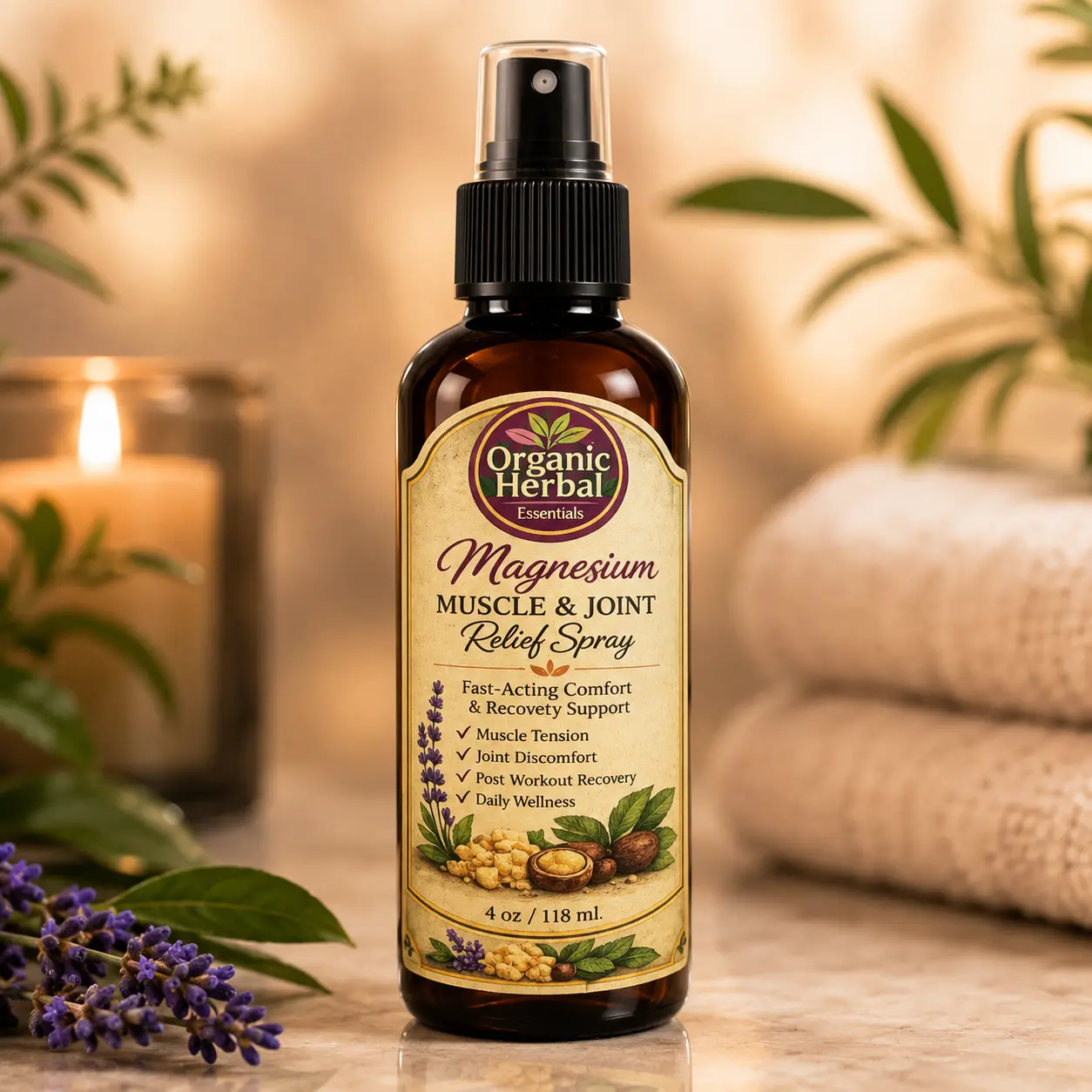 Magnesium Wellness Spray for Daily Self-Care-4oz
