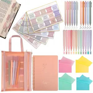 Bible Study Supplies Kit Bible Journaling Set with Tabs, Highlighter & Notebook Study Essentials Set with Storage Bag for Women,Men Christian Gifts