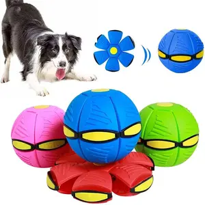 Flexi-Play Saucer Ball - A Dog's Favorite Frisbee & a Child's Magic UFO Toy, Perfect for Beach, Park, or Backyard, Super Durable Rubber Design