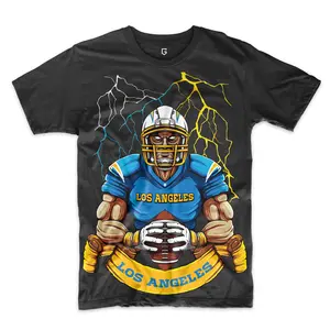 Los Angeles Football Lightning Strike Men's T-Shirt