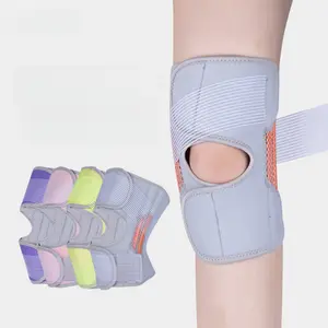 Summer Reflective Knee Brace Anti-slip Knee Support Pad for Night Running Cycling Basketball Sports Knee Joint Protective Gear for Men Women Outdoor Fitness