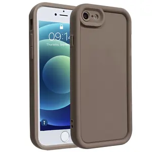 Suitable for iPhone 7 8 SE2 SE3 7Plus 8Plus  series Smartphone Protective Shockproof cellphone phone case with straight edge Heavenly eye ladder soft rubber case Cover Casing
