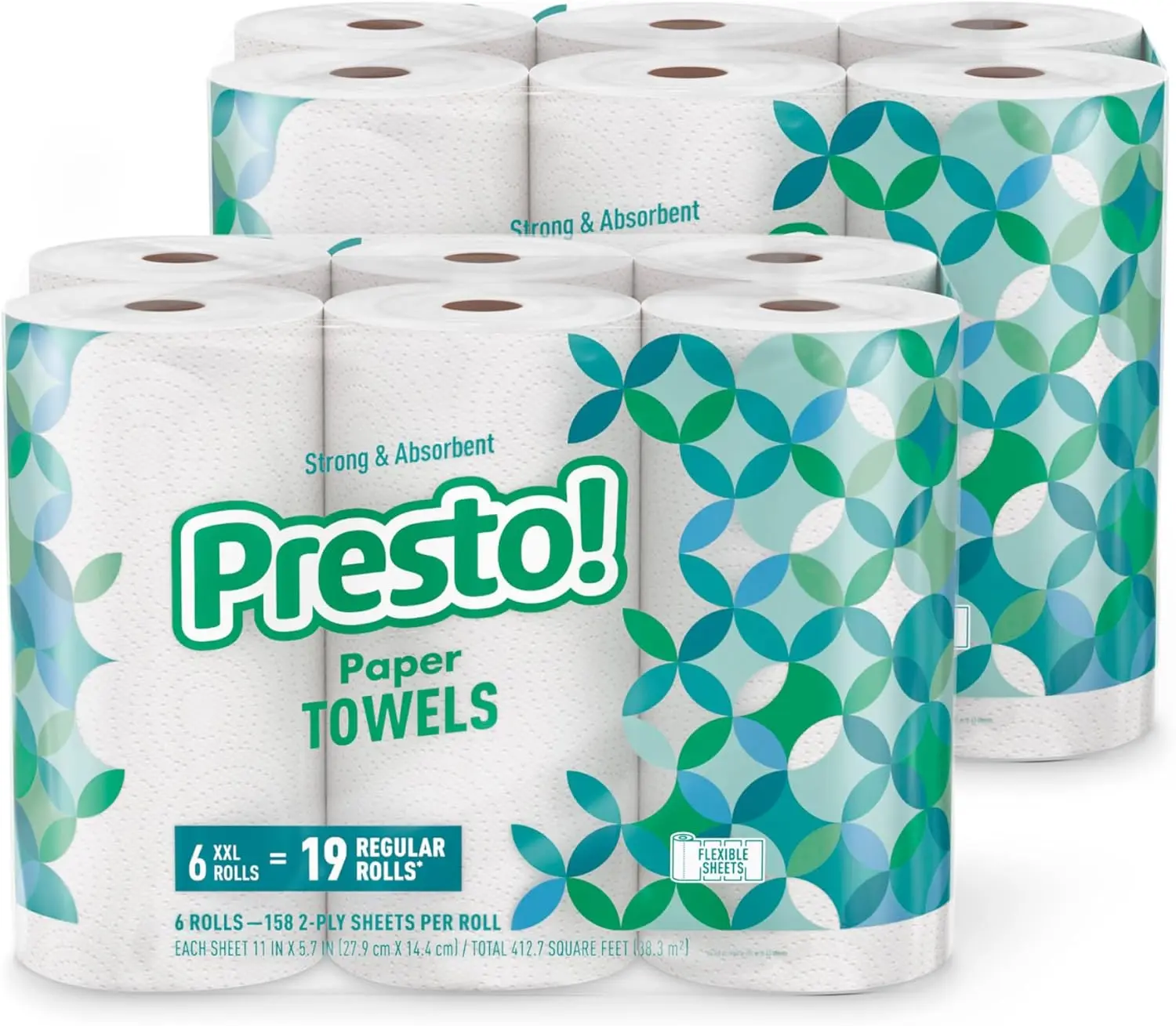 Ultra-Strong Premium Paper Towels – Flex-a-Size Huge Rolls