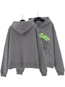 y2k hoodies, Men's Hip Hop Spider WebPattern, Graphic Alphabet Print HarajukuVintage Hoodie, Punk rock style, LongSleeve Street Wear Top For Both Men AndWomen Oversized Hoodies Casual Menswear Pullover