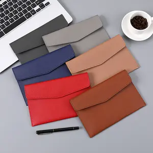 Leather Document Bag A5 Envelope Document Holder Quality PU Leather A6 Document Pouch Femme Document Organizer File Bag