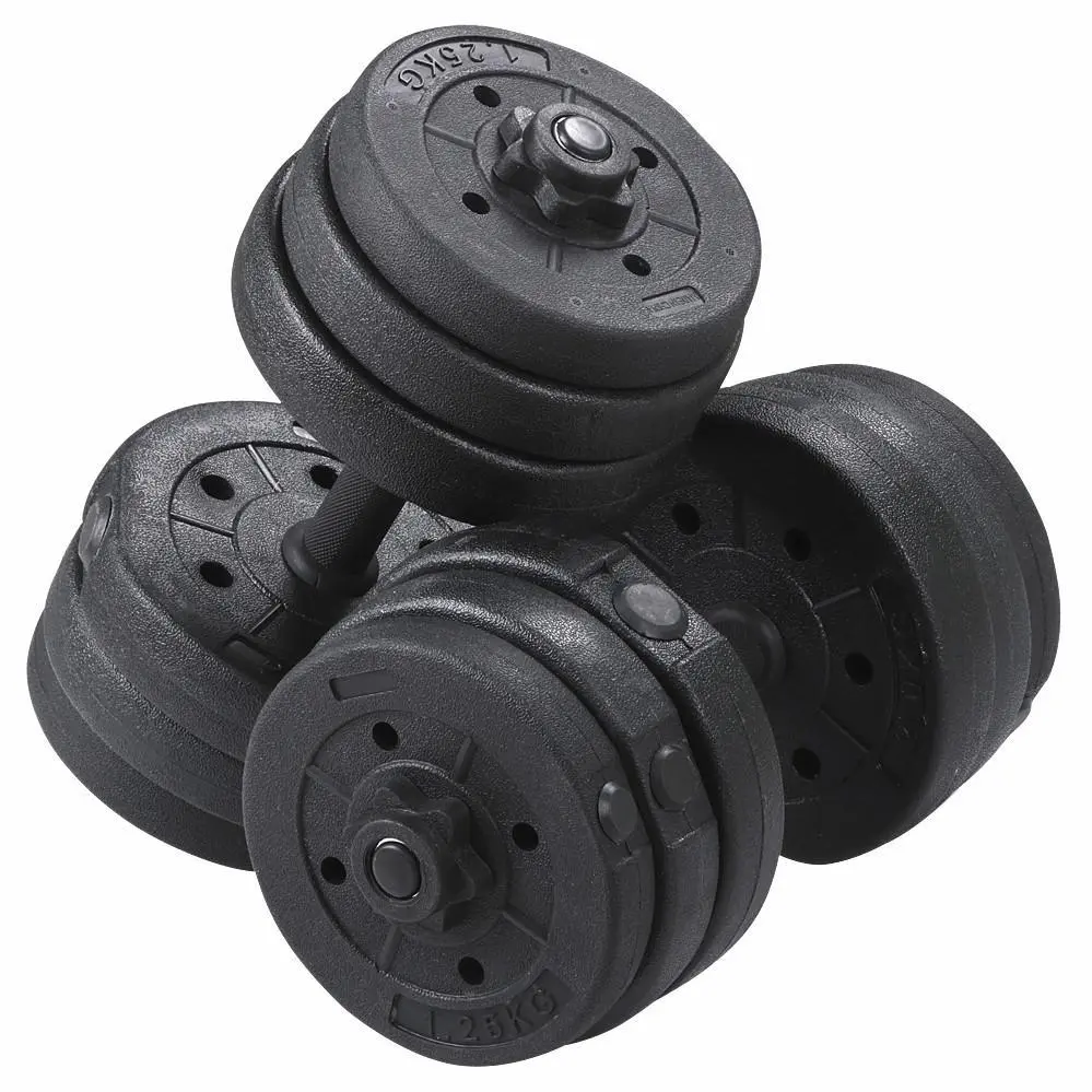 Costoffs 44 LBS (22LBS Pair) Adjustable Dumbbells Weight Set Exercise & Fitness Equipment w/ 4 Spinlock Collars for Women & Men Home Gym Strength Training