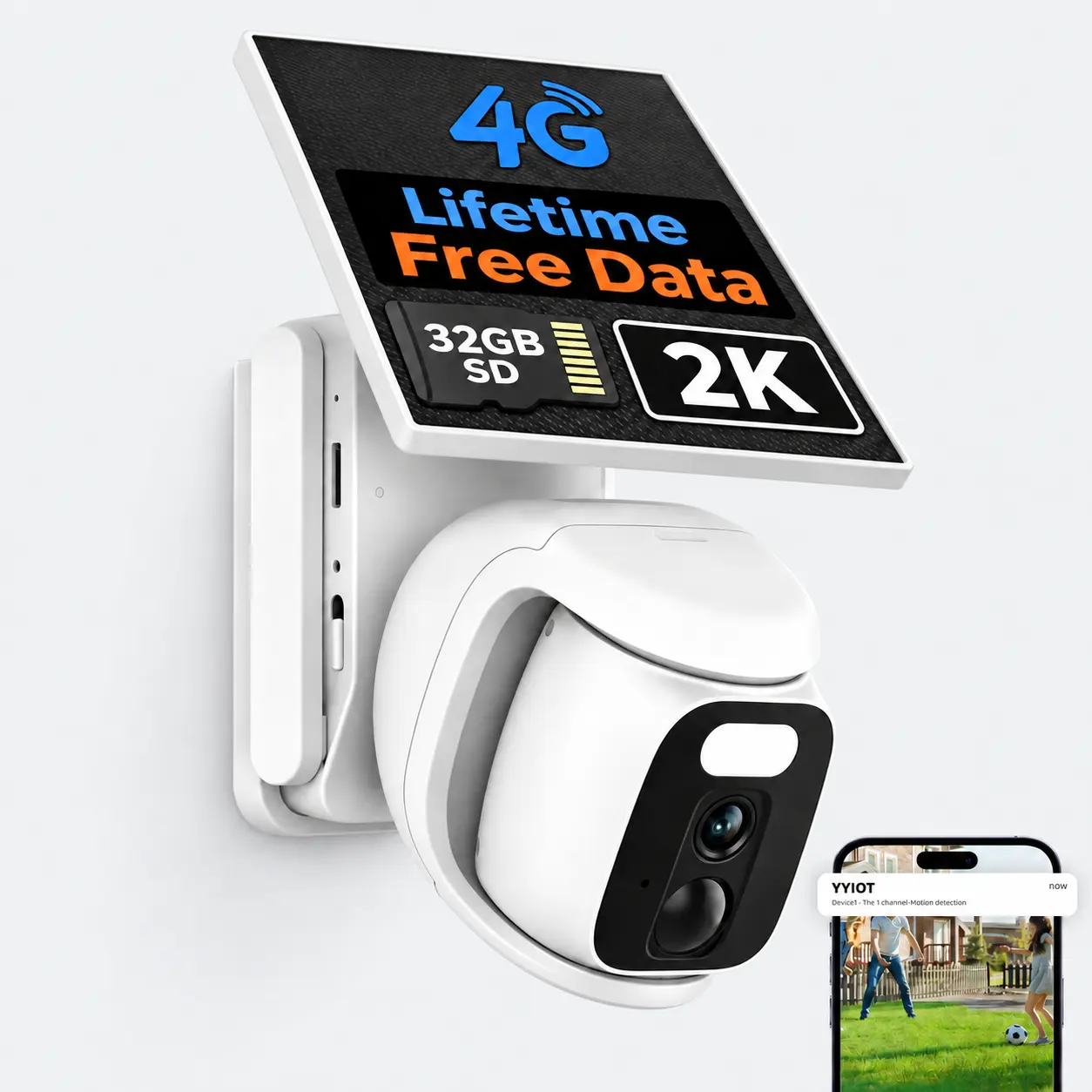 AUKIN 4G LTE Solar Security Camera for Farm & Home, Lifetime Free Data, No Wi-Fi Needed, 2K Resolution, 180° PTZ, Color Night Vision, AI Human Detection, Spotlight Alarm, 2-Way Audio, 32GB SD Card, IP66-Rated,techvibes