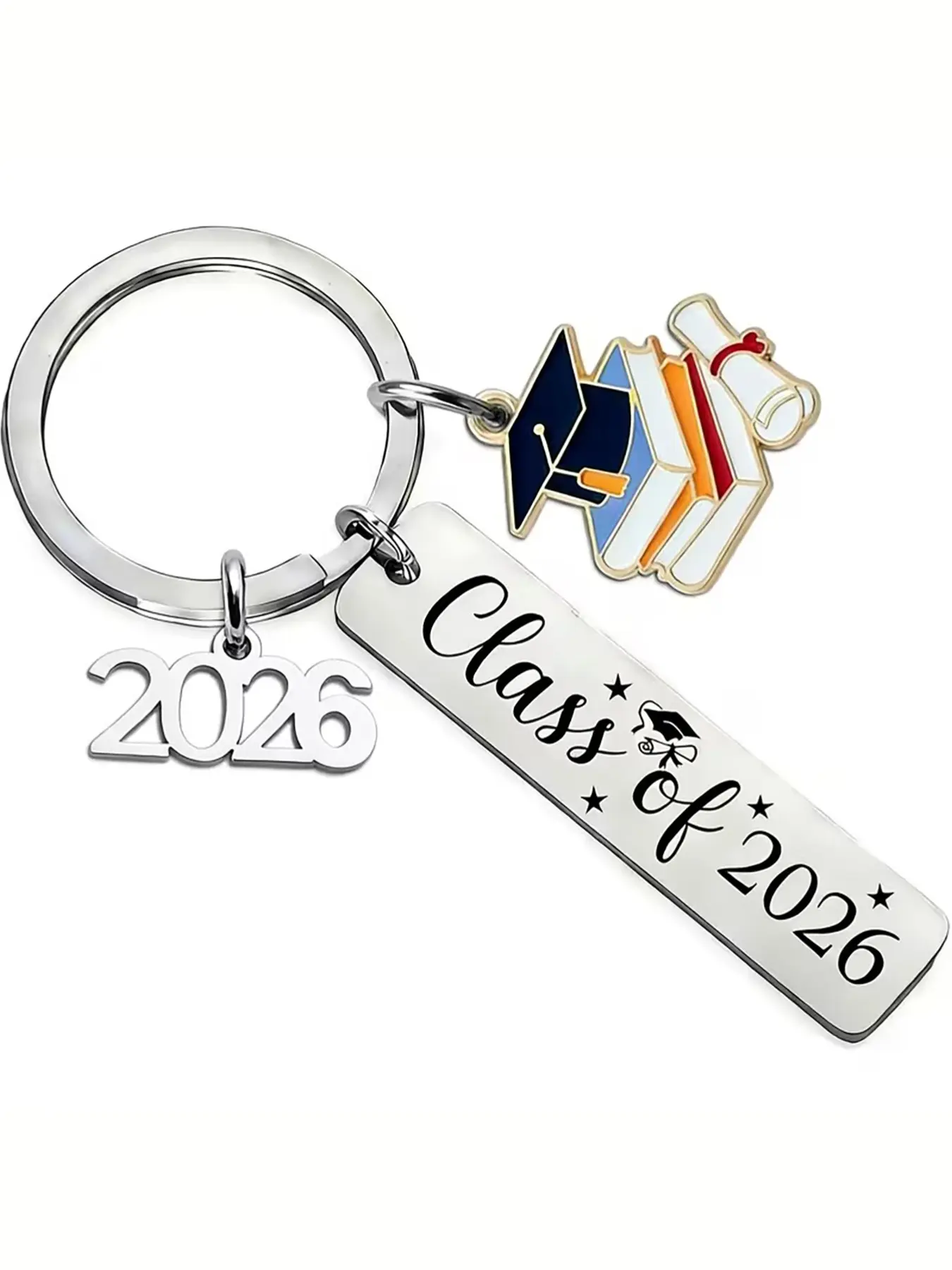 2026 Graduation Gift Keychain, Perfect High School & College Graduation Present, Fashionable Durable Cartoon Character Design, Keychain Kawaii Surprise Collectibles
