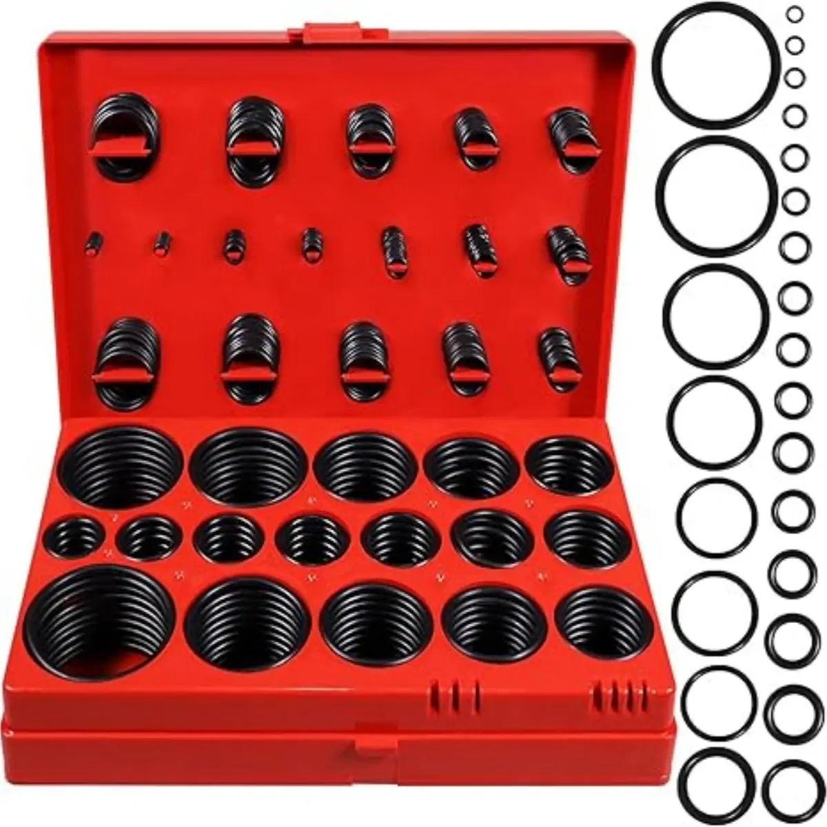 419pcs Metric O-Ring Kit 32 Sizes of Bunan 70A Nitrile O-Rings for Automotive, Plumbing, Faucet Repair, Solenoid Valves, Mechanical Bearings, Air And Water Fittings