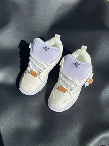 Men's Canvas Minimalist Sneakers Trainer Shoes Lace-Up Design, All-Season Casual Sports Shoes, Durable Rubber Sole & Mid-Calf Height, Trendy