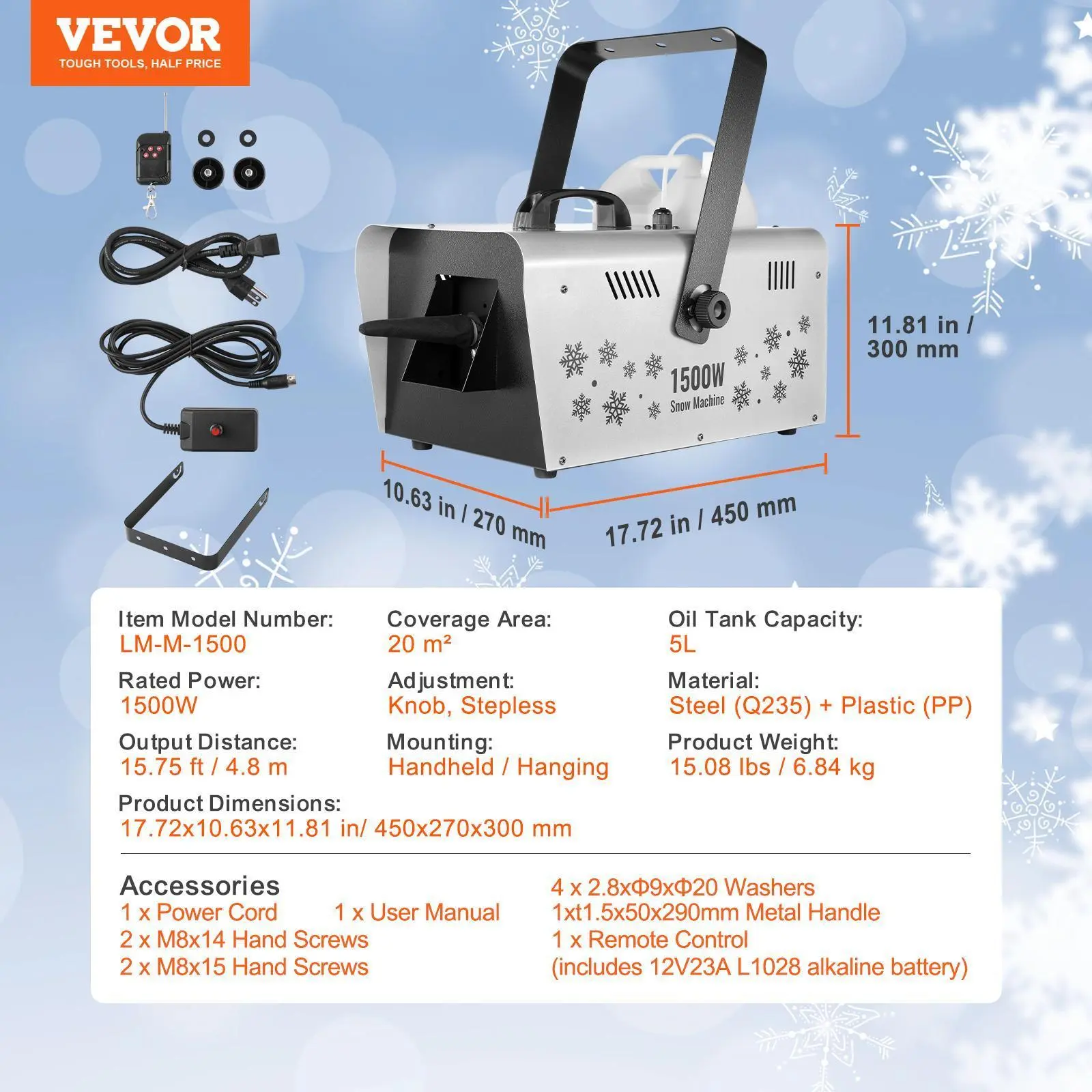 Handheld/Hanging - 1500W