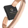 TheraCopper Copper Bracelet for Men & Women (Plain) - 99.9% Copper Adjustable Cuff Bangle, Handmade Copper Cuff, Gift Box Included