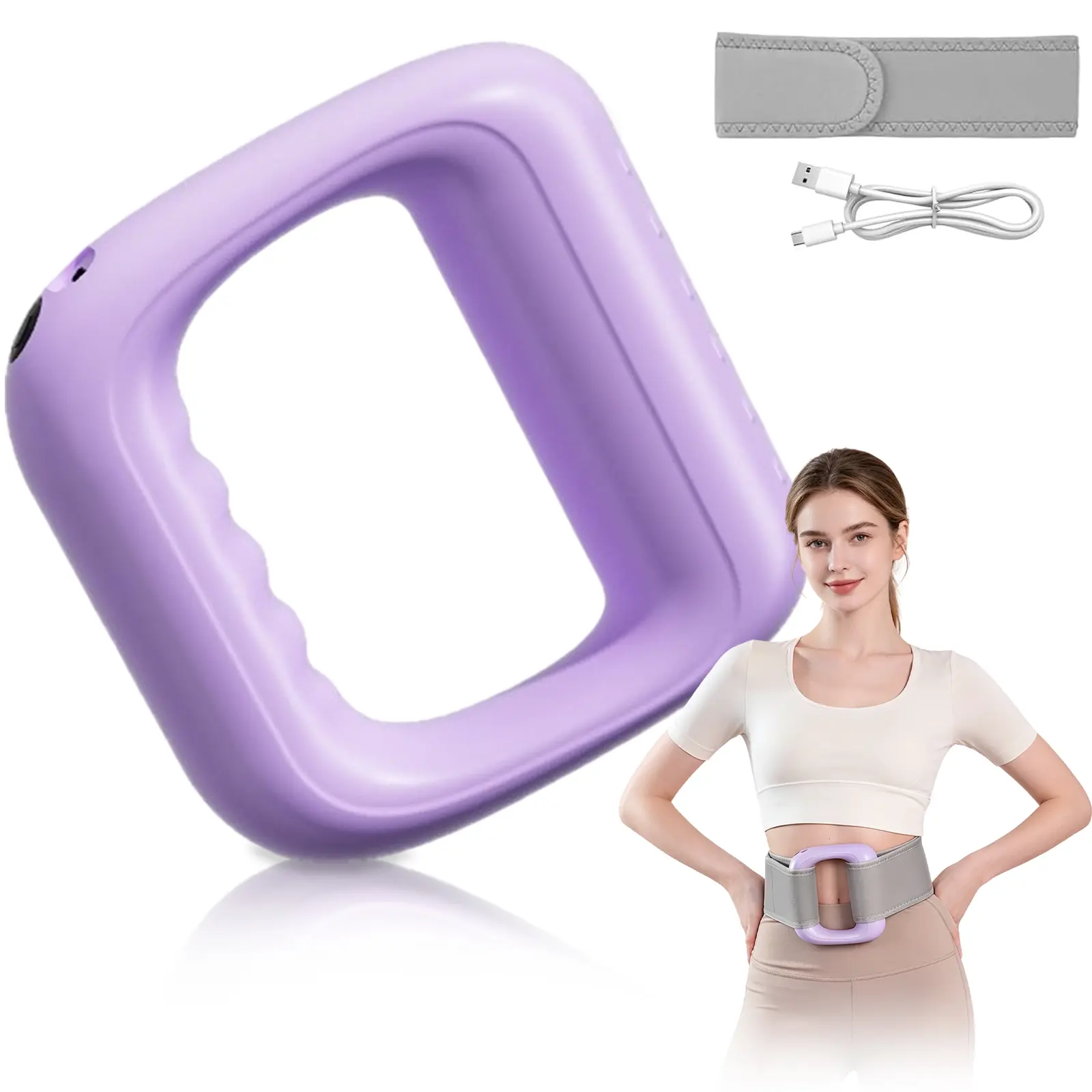 Fascia Ring with 3 Modes & 5 Intensity Levels, Adjustable Vibration Massager, Portable Full Body Fitness Massage Tool for Daily Workout