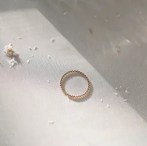 Mini Beaded Ring | Mini Dot Ring | Water safe, Hypoallergenic, Non-Tarnish