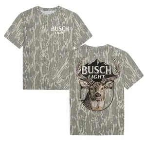 Busch Light - Camo Whitetail T-Shirt, T Shirt Camo 3D,Mossy Oak T Shirt 3D,Gif For Him,Gif For Mom, Coors Banquet 3D T Shirt