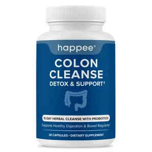 Colon Cleanse and Detox Supplement – 15 Day Gut Cleanse with Senna, Psyllium Husk, & Probiotics – 30 Capsules
