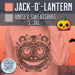 Jack-o'-lantern - Unisex Sweatshirt - Halloween - Cotton / Polyester - Men / Women - S, M, L, XL, 2Xl, 3XL