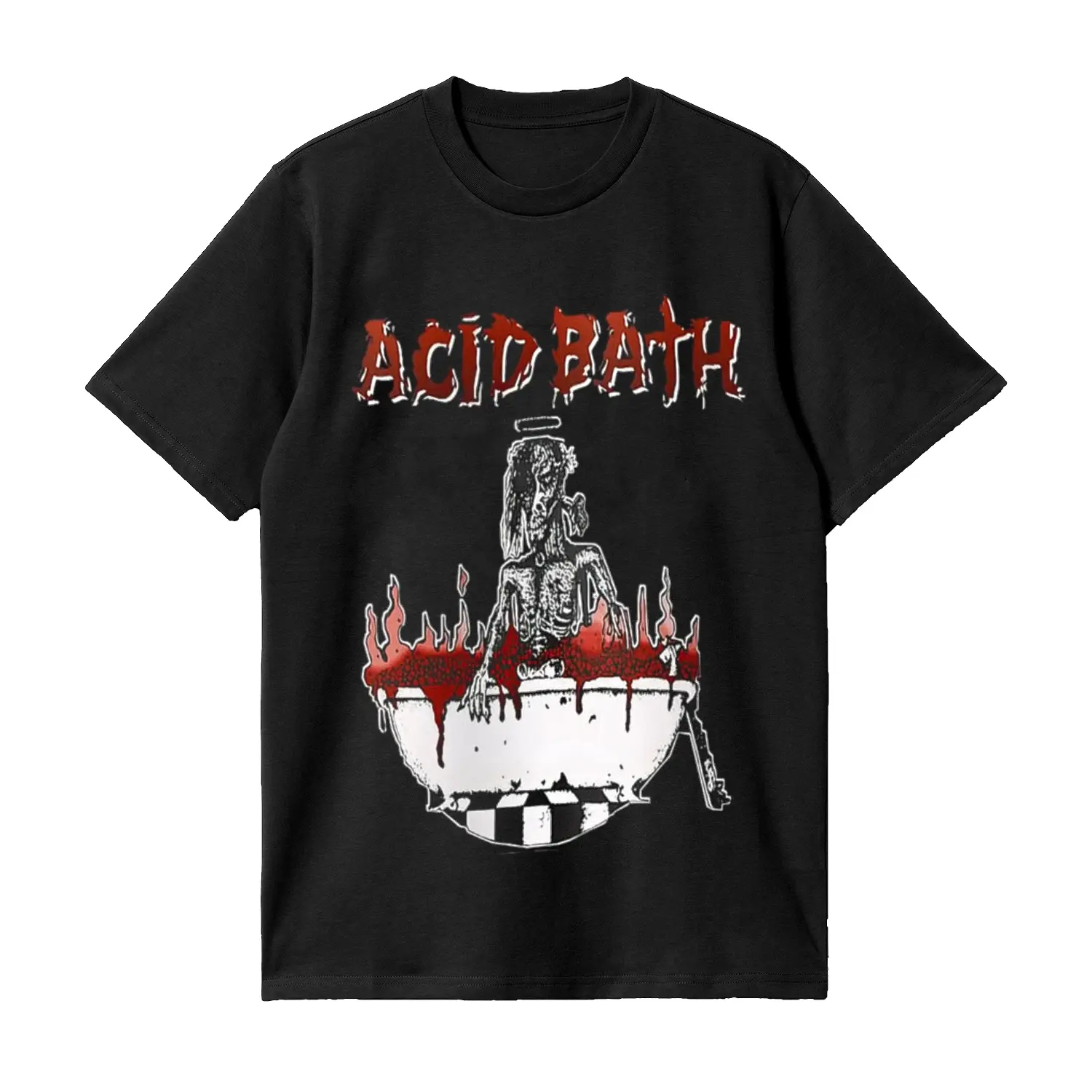 Acid Bath Graveflower Cult Metal Band Graphic Unisex T Shirt HY4693