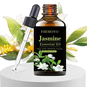 Natural Jasmine Essential Oil, Pure Plant Extracts, Low Allergy, Suitable for Massage, Shower, Skincare, Face Care, Body Care, Hair & Eyelash Care