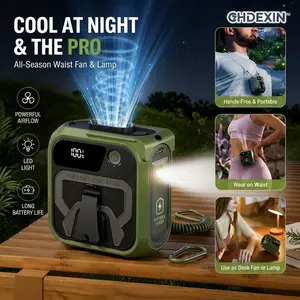 Rechargeable Fan with LED Display & Flashlight PositiveReviews Earn Coupons Not For Sale Contact Customer ServiceAfter Receive Portable Outdoor Waist Fan|