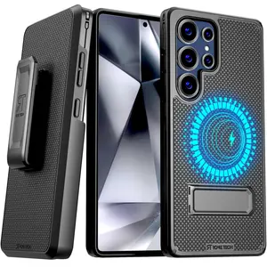 Rome Tech Samsung Galaxy S25 Ultra Magsafe Holster Case with Belt Clip - Shockproof Dual-Layer Protection, Durable & Secure Grip, MagSafe Compatible