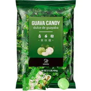 Soeos Guava Candy, Classic Series Chinese Guava Hard Candy, Holiday Candy 16 oz (Pack of 1)