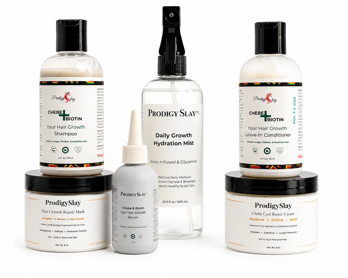 Chebe Complete Hair Growth System for Coily and Curly Hair | Full Routine for Maximum Length Retention, Moisture & Strength