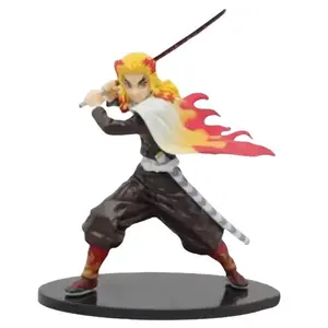 Demon Slayer Kimetsu No Yaiba Tanjiro Figure With Big Sword Anime Model Collectible Ornament Toy Gift