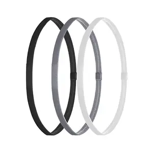 Unisex Anti-Slip Silicone Headbands, Set of 3, Ideal for Yoga & Running, Sweat-Wicking Sports Hair Bands, Universal Design, Workout Headband