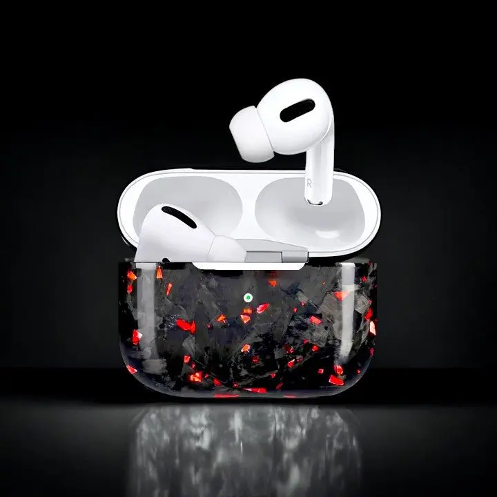 Forged Carbon Fiber AirPods Case | Red