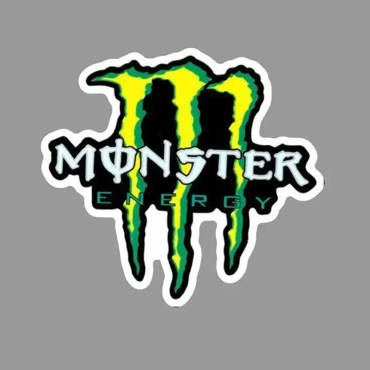 Racing Monster Sticker - Motocross Dirt Bike Decal for Helmets and Cars