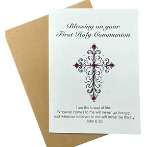 thinkor Communion Cards with Diamonds