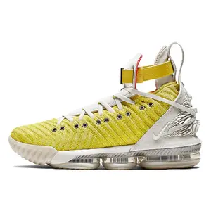 Nike LeBron 16 HFR Harlem Stage Bright Citron OG Basketball Shoes for Men and Women – Lightweight, Non-Slip, Durable, High-Top Verifiable, with credentials and supporting global authentication