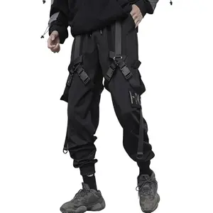 XYXIONGMAO Men's Techwear Clothing Hip Hop Pants Black Streetwear Gothic Sweatpants Tactical Cargo Pants for Men