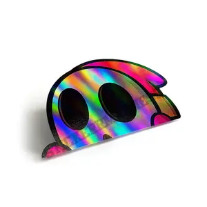 Holographic Shy guy stickers - 5 INCH vinyl stickers - car decals - laptop stickers - waterproof decal stickers - anime stickers - peeker stickers - bumper decal sticker - anime vinyl sticker pack
