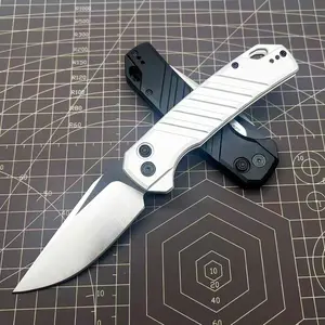 KS 7305 Folding Knife 8Cr13MOV Blade High-hardness Aluminum Alloy Handle Portable Fruit Knife EDC Tool Outdoor Camping