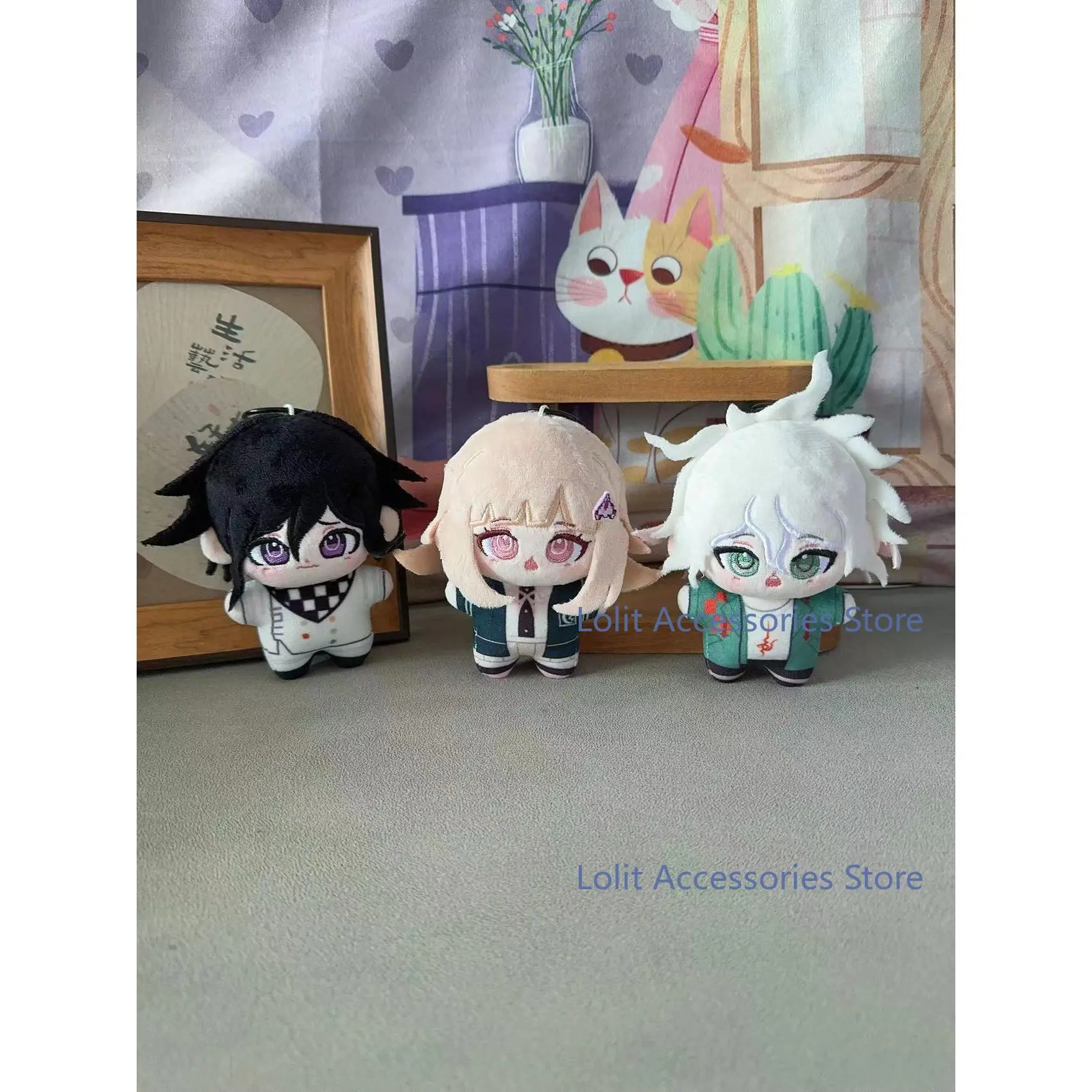 Danganronpa V3 V2 Oma Kokichi Nanami Chiaki Komaeda Nagito Cartoon Plushies Idol Figure10CM Plush Doll Pendant Backpack Keychain