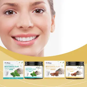 Oralhoe Volcanic Ash Bentonite Tooth Powder Teeth Cleaning Tooth Powder Removes Stains Maintains Oral Hygiene