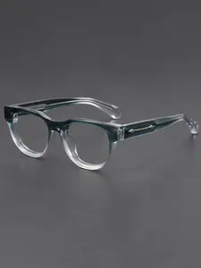 Square Frame Fashion Glasses Arrow Shaped Inlay Decor on Temple Luxury Style Unisex Statement Eyewear for Trendy Outfits