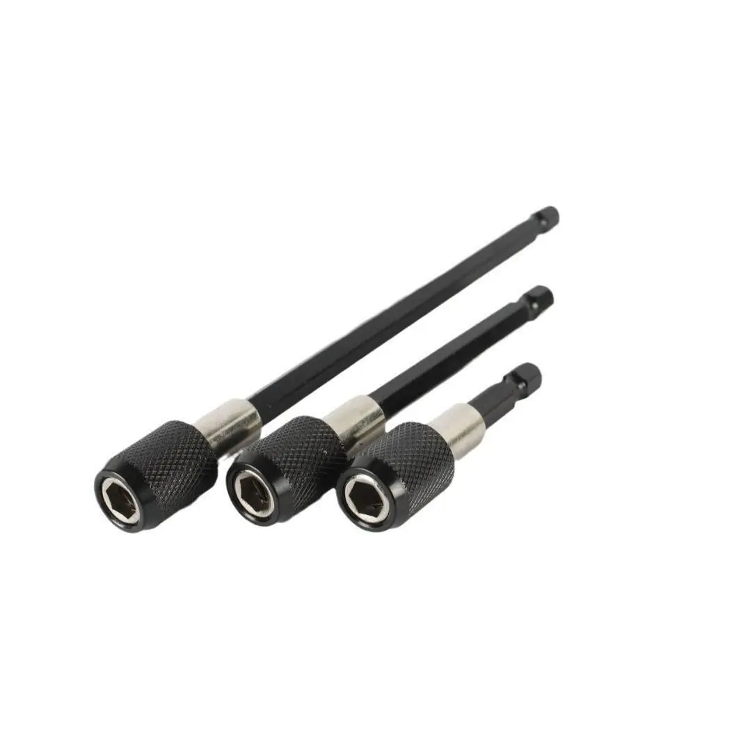3-Piece Hex Shank Quick Release Self-Locking Extension Rods, Drill Socket Conversion Tool Set for Easy Use