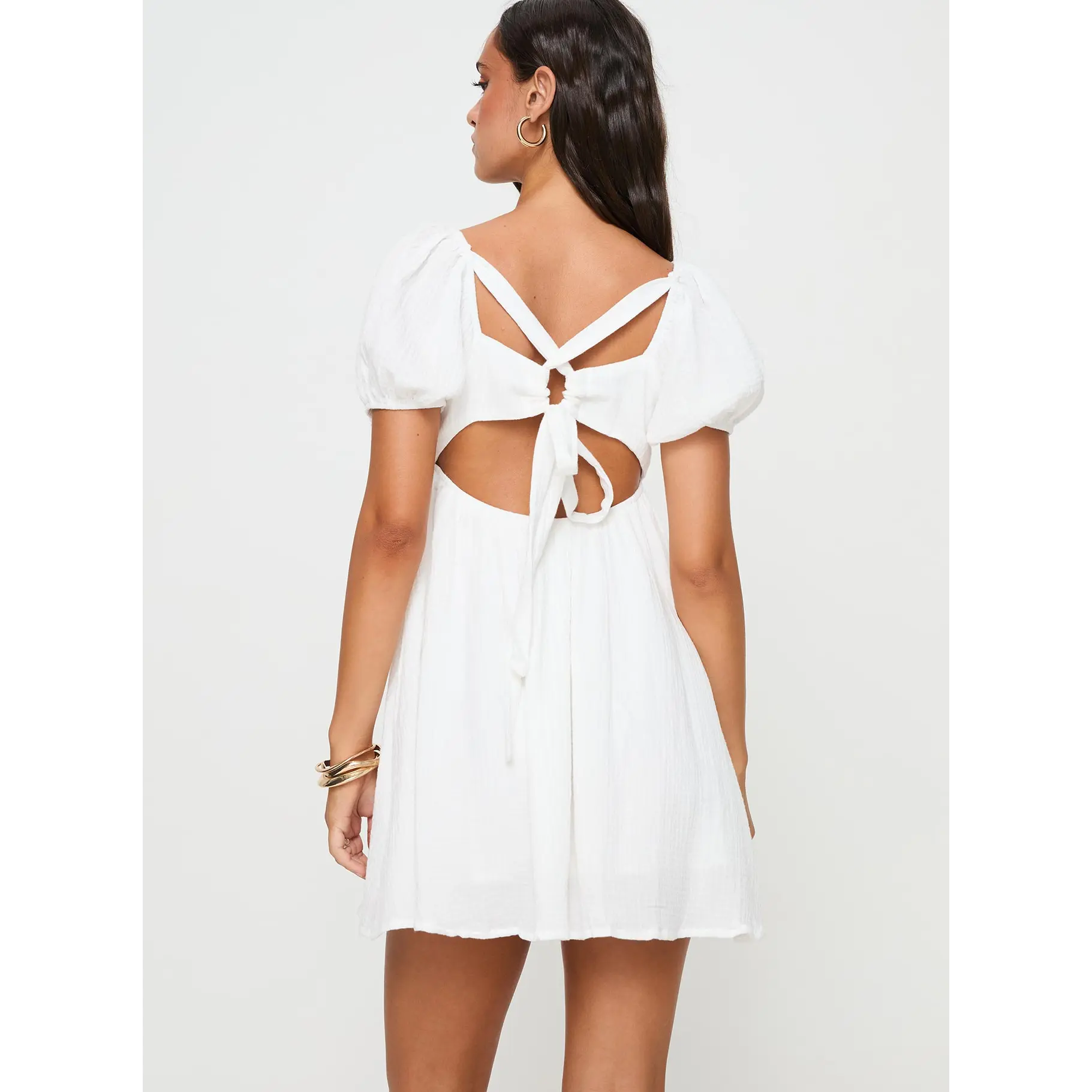 open lace back dress Let's Dance Mini Dress Black main image 0